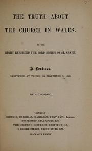 Cover of: truth about the church in Wales