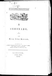 Cover of: A serenade