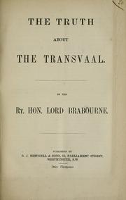 Cover of: truth about the Transvaal
