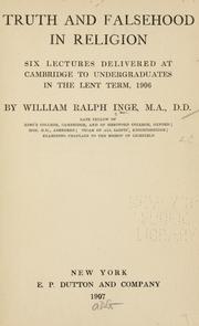 Cover of: Truth and falsehood in religion by Inge, William Ralph