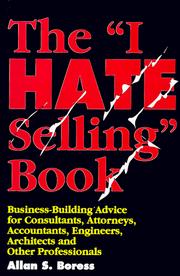 Cover of: The "I hate selling" book by Allan S. Boress