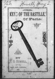 Cover of: The keys of the Bastille of Paris