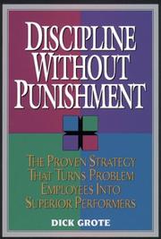 Cover of: Discipline without punishment