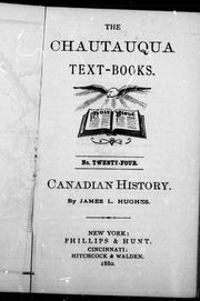Cover of: Canadian history by by James L. Hughes.