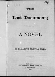 cover of The lost document