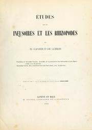 Cover of: Études sur les infusoires et les rhizopodes