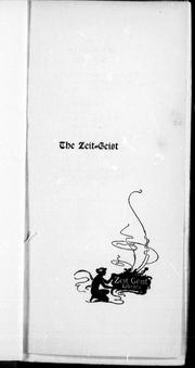Cover of: The zeit-geist