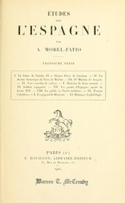Études sur l'Espagne by Alfred Paul Victor Morel-Fatio