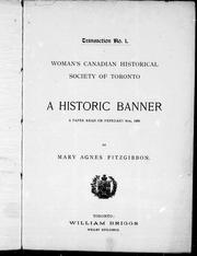 A historic banner by Mary Agnes FitzGibbon