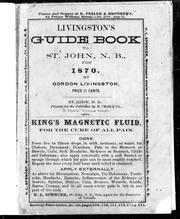Cover of: Livingston's guide book to St. John and the St. John River: with an account of the fishing grounds of New Brunswick