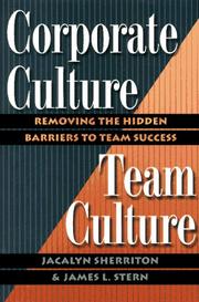 Cover of: Corporate Culture Team Culture | Jacalyn Carol Sherriton