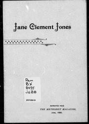 Cover of: Jane Clement Jones