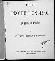 Cover of: The prohibition Aesop: a book of fables