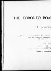 Cover of: "A Souvenir": a history of the growth of the Queen City and its Board of Trade, with biographical sketches of the principal members thereof