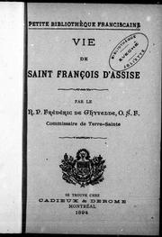 Cover of: Vie de saint François d'Assise