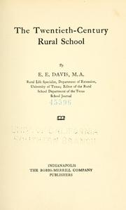 Cover of: The twentieth-century rural school