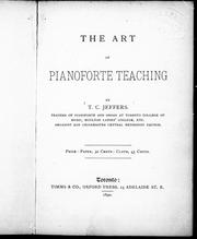 The art of pianoforte teaching by T. C. Jeffers