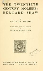 Cover of: The twentieth century Molière by Augustin Frédéric Hamon