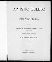 Cover of: Artistic Quebec: described by pen and pencil