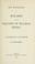 Cover of: Two monographs on malaria and the parasites of malarial fevers