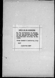Cover of: Reply of Dr. Kingsford to the strictures on volume VIII of the History of Canada in the Review of historical publications relating to Canada