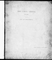 Cover of: John Cabot's landfall in 1497, and the site of Norumbega by by Eben Norton Horsford.