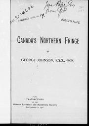 Cover of: Canada's northern fringe