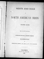 Cover of: Nests and eggs of North American birds by Oliver Davie