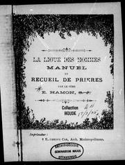 Cover of: La ligue des hommes: manuel et recueil de prières
