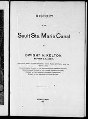 Cover of: History of the Sault Ste. Marie canal