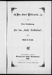 Cover of: In der Filiale by von A. Krafft.