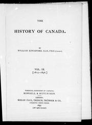 Cover of: The history of Canada: [1815-1836]