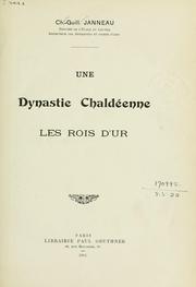 Cover of: Une dynastie chaldéenne by Charles Guillaume Janneau