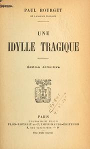 Cover of: idylle tragique.