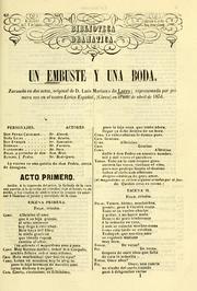 Cover of: embuste y una boda: zarzuela en dos actos