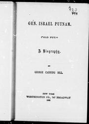 Cover of: Gen. Israel Putnam ("Old Put"): a biography
