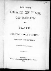 Cover of: Loverin's chart of time, centograph and slate: historical key ; periods and epochs