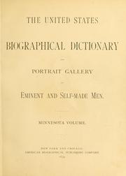 The United States biographical dictionary and portrait gallery of eminent and self-made men