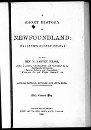 Cover of: A short history of Newfoundland by by M. Harvey.