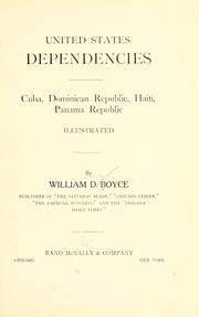 Cover of: United States dependencies by William Dickson Boyce