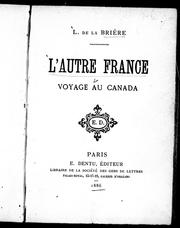 Cover of: L' autre France by L. La Brière