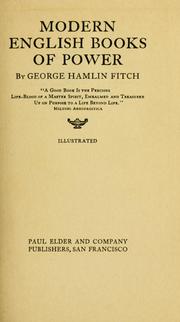 Modern English books of power by George Hamlin Fitch