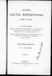 Cover of: Danish arctic expedition, 1605 to 1620: in two books