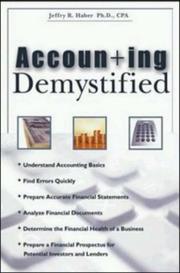 Cover of: Accounting Demystified by Jeffry R. Haber