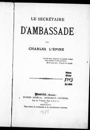 Cover of: Le secrétaire d'ambassade