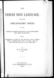 Cover of: The Indian sign language by by W.P. Clark.