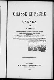Cover of: Chasse et pêche au Canada by J. M. Le Moine