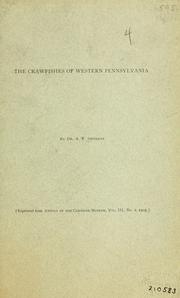 Cover of: crawfishes of western Pennsylvania