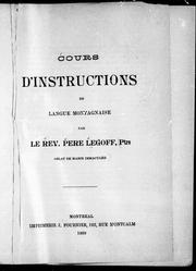 Cover of: Cours d'instructions en langue montagnaise by Laurent Legoff, Laurent Legoff