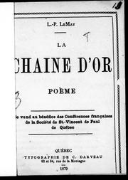 Cover of: La chaîne d'or: poème